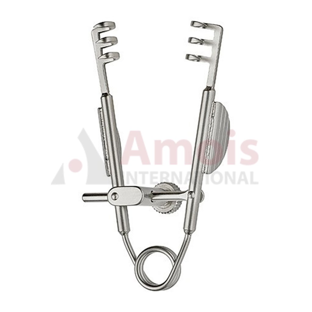Buckley Retractor Sharp 6cm 3X3 Prong