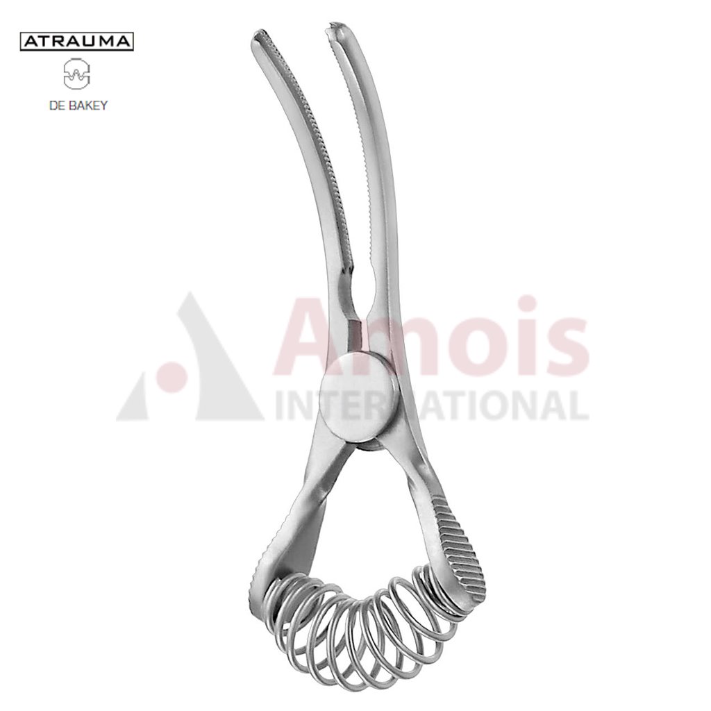 DEBAKEY-GLOVER Mini Bulldog Clamp 50mm Curved