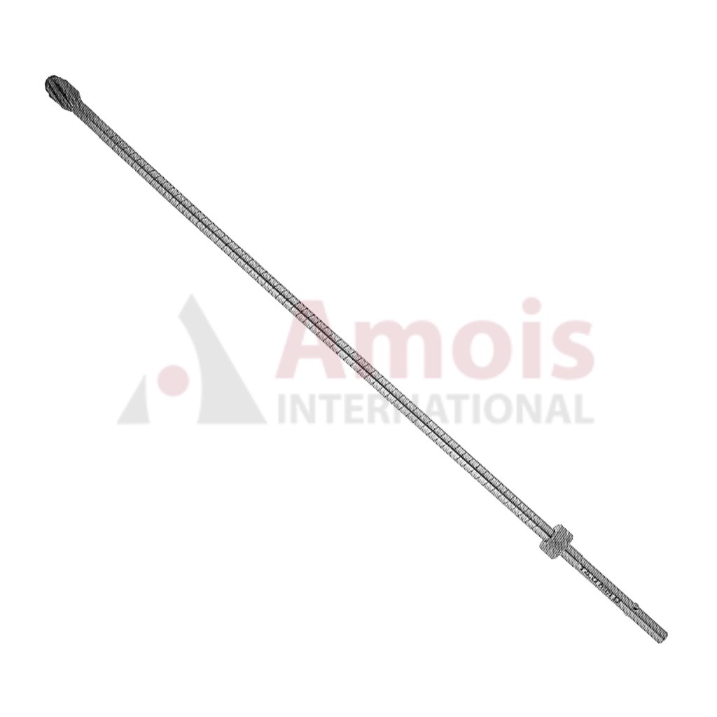 Flexible Reamer, Coupling Din 58809, Round Head, with Coupling Nut