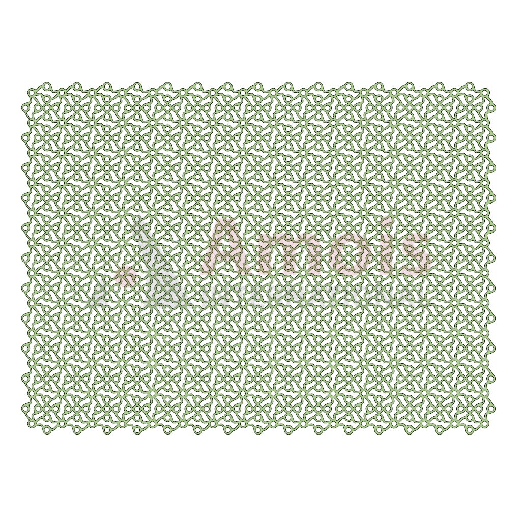 Grid Plate, Titanium 60.0 X 40.0 X 0.6mm P=1 Piece