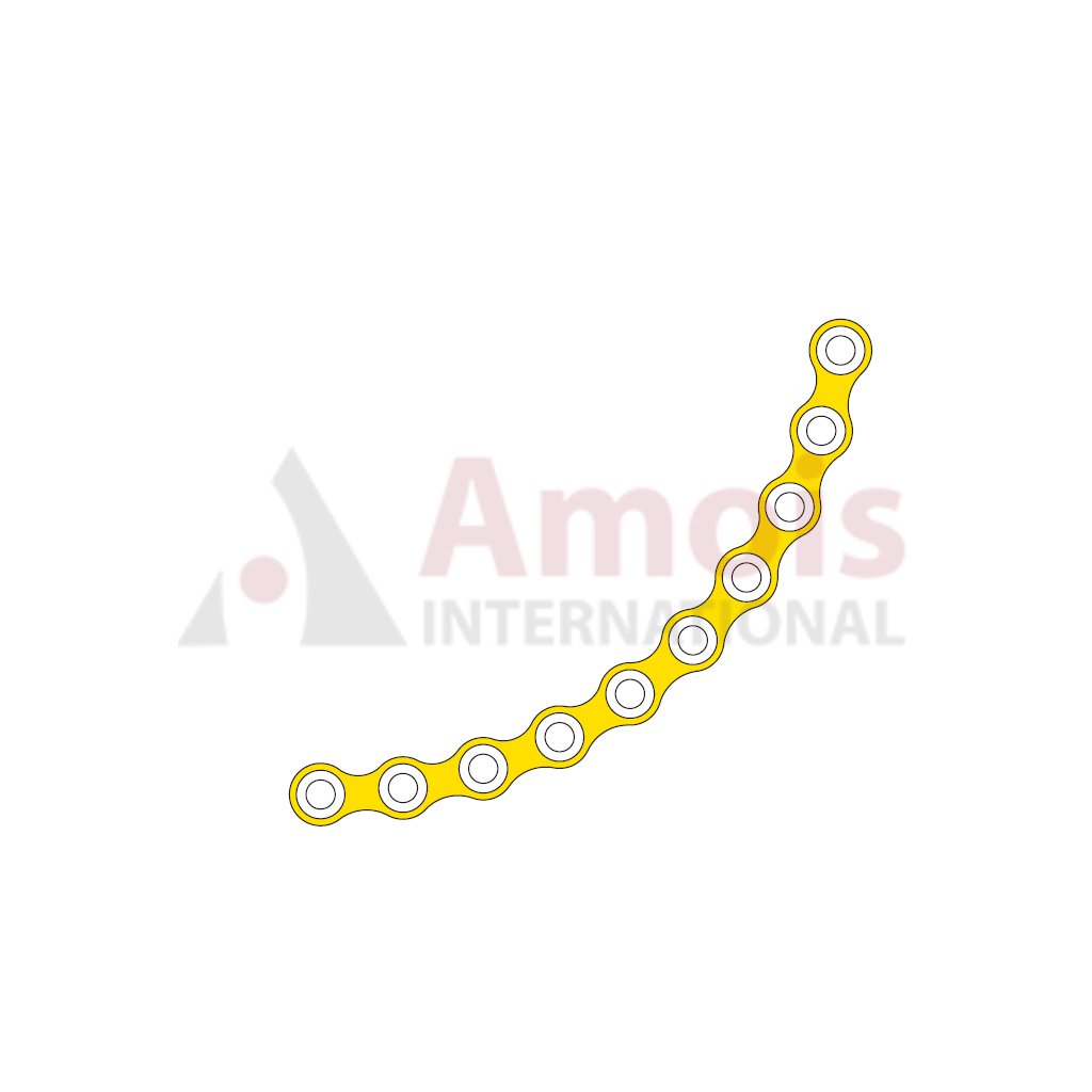 Orbital Plate 2.0mm, Titanium 10 Holes, Profile 0.75mm P=5 Piece