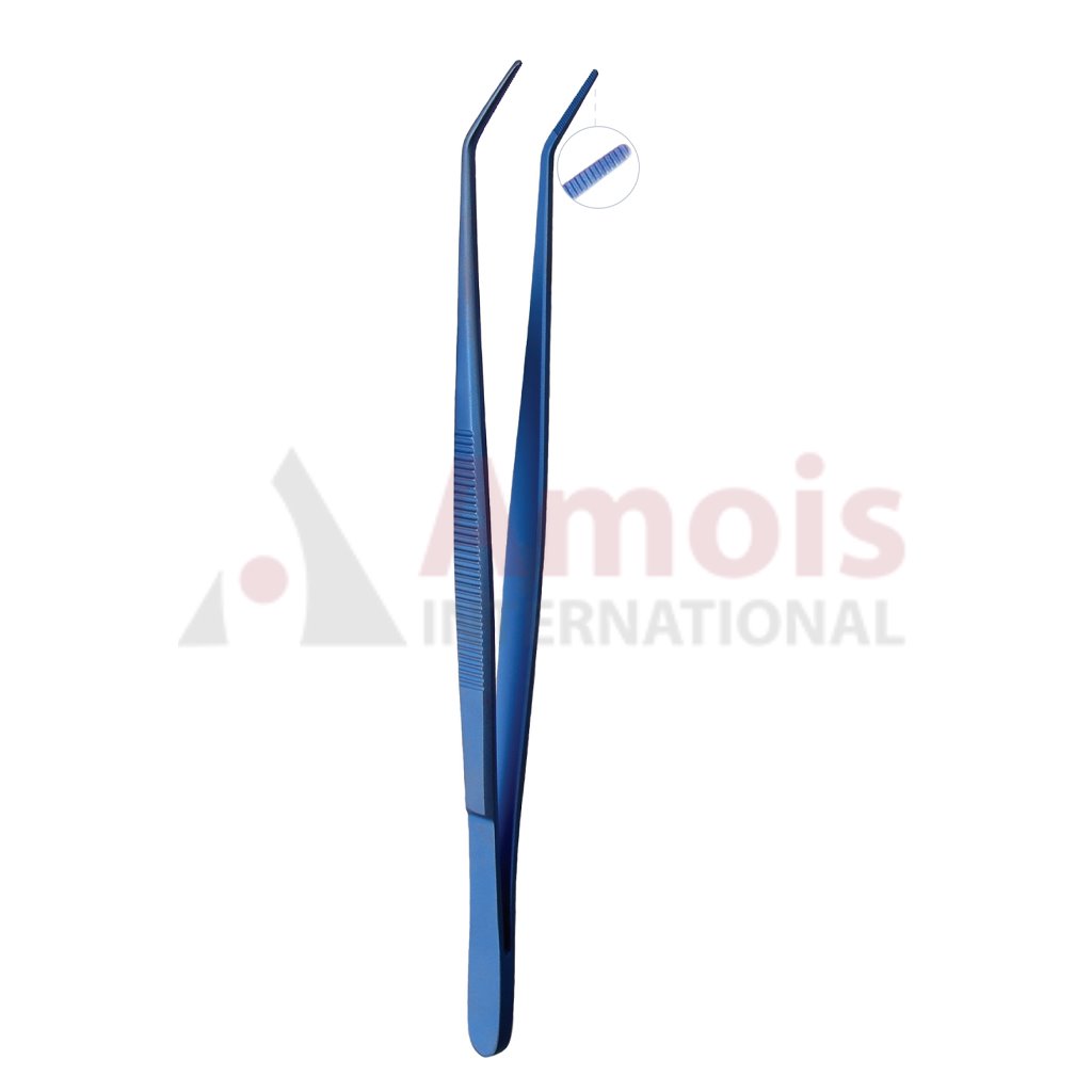 Titanium Plates and Screws Holding Forceps. 15cm (6"), Angled