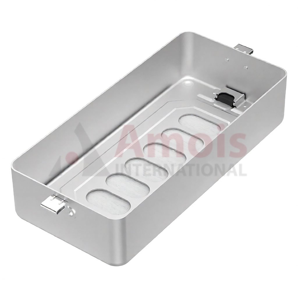 Bottom for Sterilization Container, silver, Bottom perforated