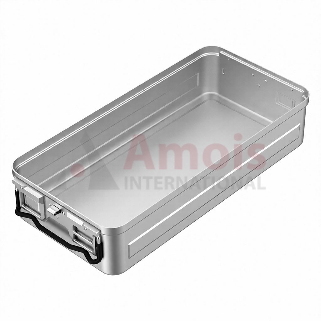 Bottom for Sterilization Container, Silver, Bottom Non-Perforated