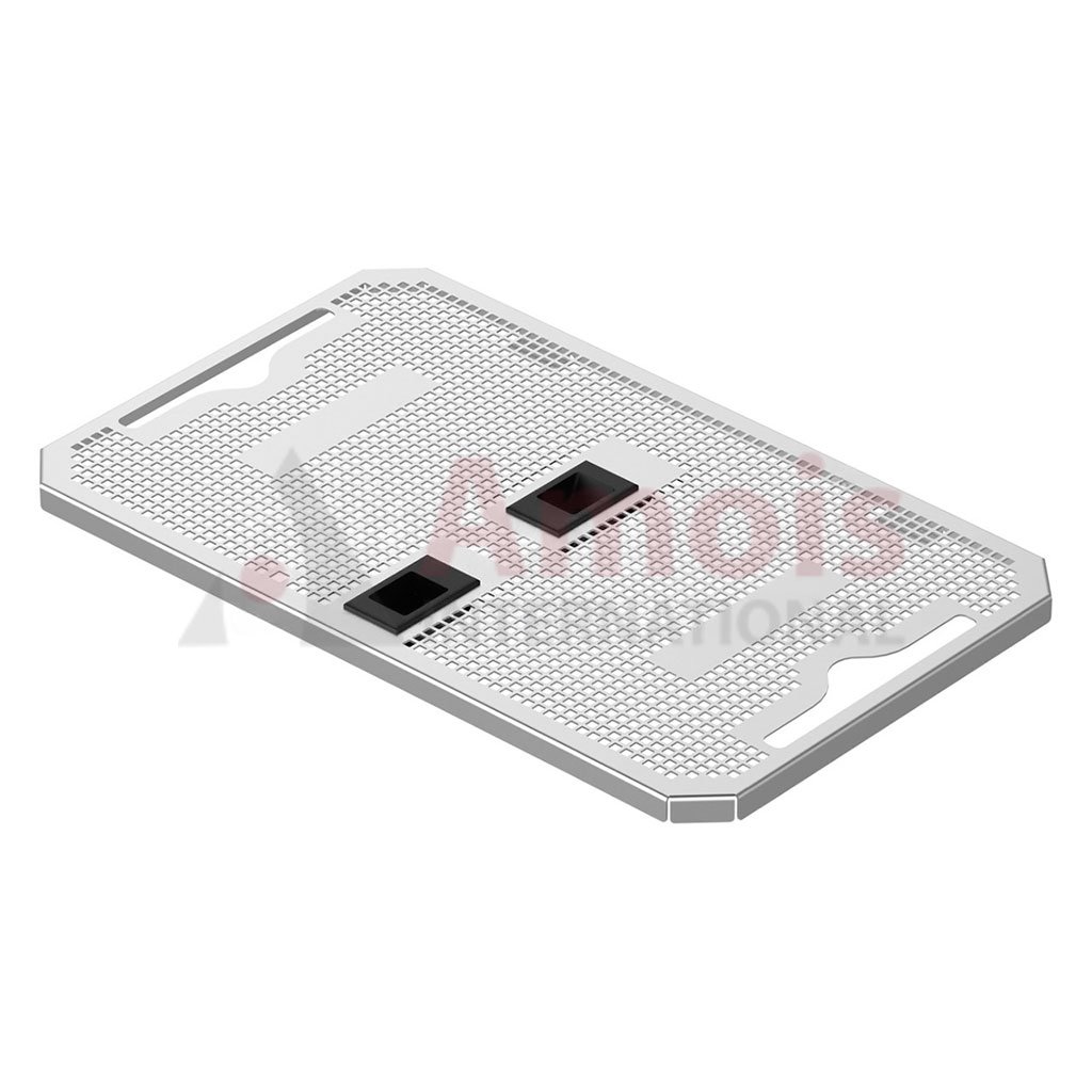 Lid for wire basket with perforated sheet 322x223x4mm