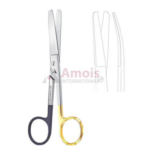 Operating Scissors SuperCut TC Curved blunt blunt tungsten carbide scissors