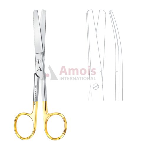 Operating Scissors blunt / blunt curved TC
