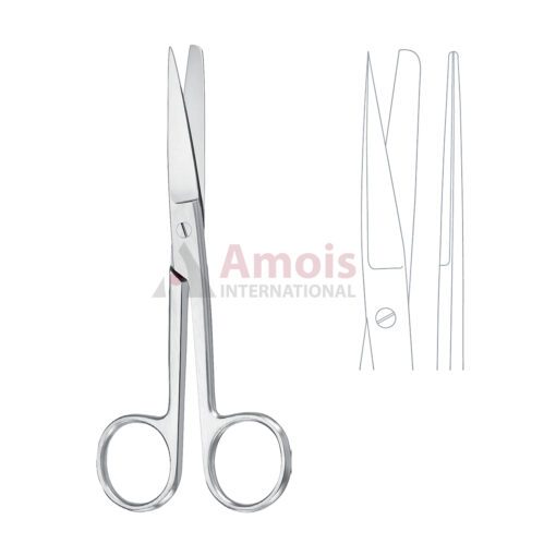 Operating Scissors Sharp/Blunt Straight surgical instrument – stainless steel, straight blade with sharp and blunt tips