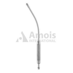 COOLEY suction tube 30cm/12" curved perforated screw tip Diameter 8.0mm