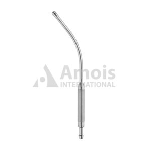 COOLEY suction tube 31cm strongly curved perforated screw tip Diameter 10.0mm