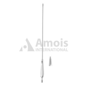 D'AMICO suction tube 45.5cm straight blunt WL 32cm Diameter 5.0mm handle without variable suction