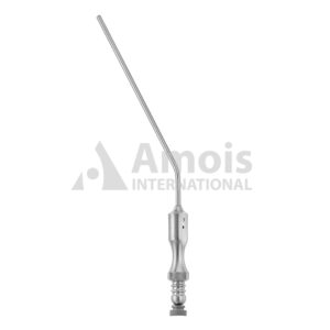 FRAZIER suction cannula 19cm 30 degree angled working length 12.5cm with finger cut-off and stylet
