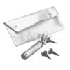 ECONOMY Otoscope Battery Handle Type C With Rheostat Vacuum Lamp 2.7 V With Reusable Ear Specula 2 3 And 4 Mm In A Silver-Coloured Plastic Case With Two Snap Fasteners