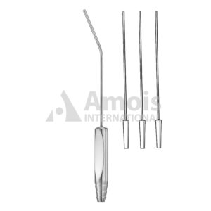 WULLSTEIN Suction Tube 14cm Complete With 3 Suction Cannulas