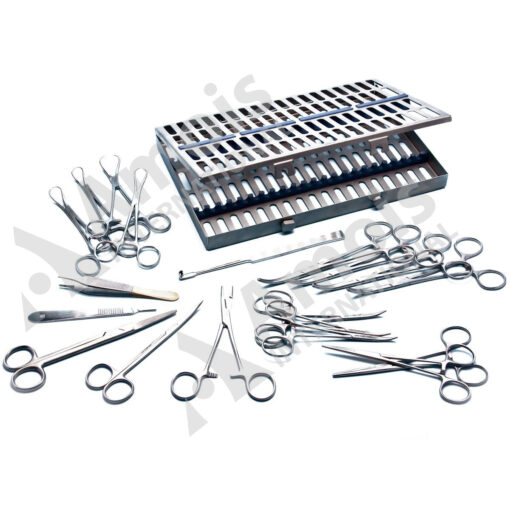 "General Surgery Basic Kit – 20-piece stainless steel surgical instrument set"