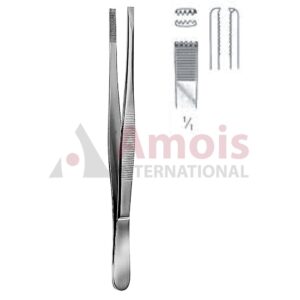 Adlerkreutz Tissue Forceps 4x5 Teeth