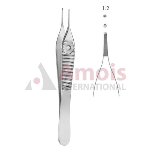 Adson Forceps Delicate 1x2 W Holes Serrated