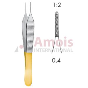 Adson Micro Forceps Tc 1x2 Teeth