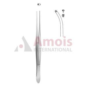 Cushing Forceps Curved 1x2 Teeth 17cm