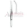Forceps Delicate Slightly Curved 1x2 Teeth 10cm
