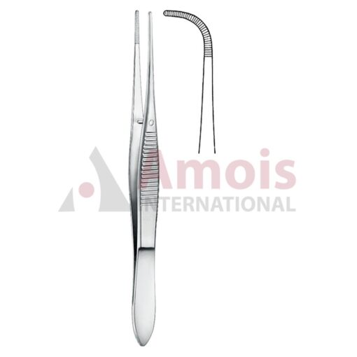 Forceps Delicate Strongly Curved 9.5cm