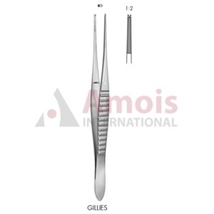 Gillies Forceps 1x2 Teeth 15.5cm