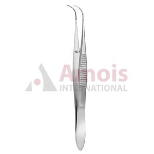 Graefe Iris Forceps Serrated Fully Curved