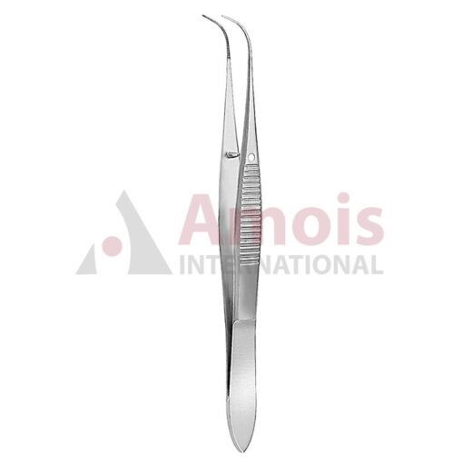 Graefe Iris Forceps Serrated Fully Curved
