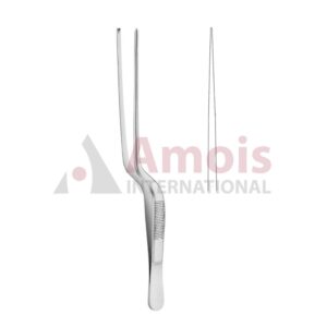 Gruenwald Forceps Smooth Jaw Bayonet Shaped 18.5cm