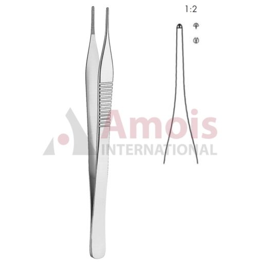 Jefferson Forceps 1x2 Teeth 18cm