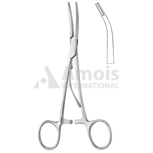 Mckenzie Clip Applying Forceps Curved