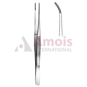Semken Dressing Forceps Serrated Curved