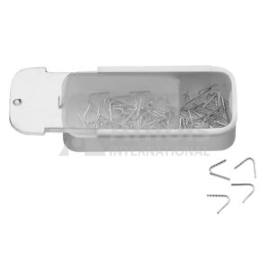 Silver Clips in Plastic Vial Package of 100 Pieces