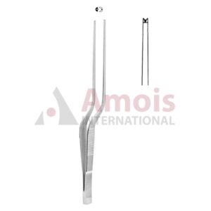 Taylor Dressing Forceps 1x2 Teeth 17cm Bayonet Shape