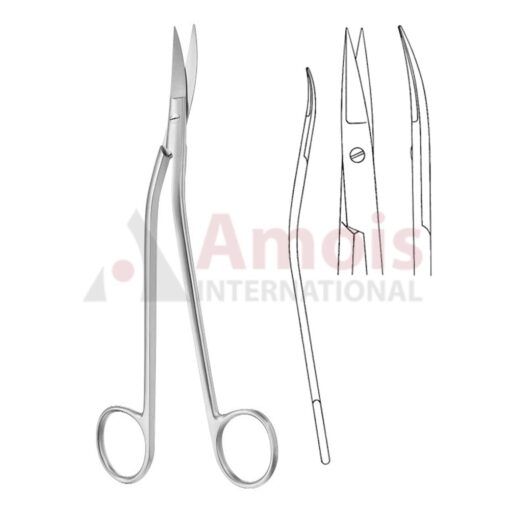 Dandy Neurosurgical Scissors Curved 17cm (6 3/4")