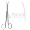 Deaver Scissors Blunt Sharp Curved 14cm (5 1/2") TC