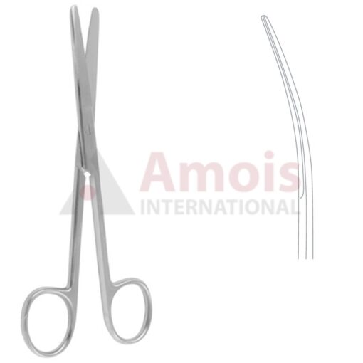 Deaver Scissors Curved Blunt Blunt 14cm (5 1/2")