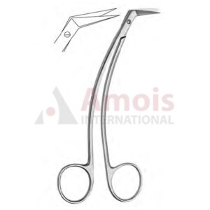 Favoloro Scissors Vascular 125 Degree Curved Shanks, Coronary Artery Scissors