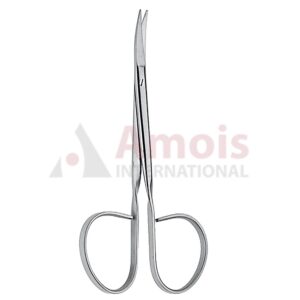 Iris Scissors Large Rings Pointed Curved 10.5cm (4 1/4")