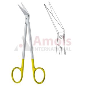 Locklin Scissors Curved TC 16cm (6 1/4")