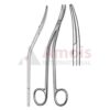 Miller Rectal Scissors 17cm (6 3/4") Bayonet Shaped, Blunt, Serrated