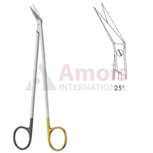 Potts Smith Vascular Scissors Angled 25 Degree 19cm (7 1/2") Tc Supercut
