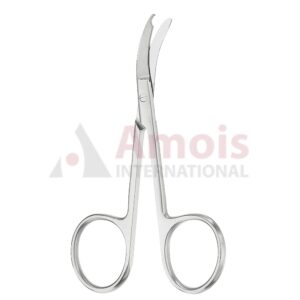 Shortbent Ligature Scissor Curved 9cm (3 1/2")