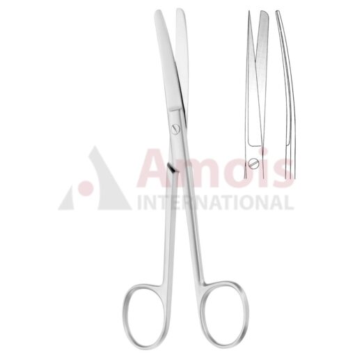 Standard Operating Scissors Delicate Fig 2 Sharp Blunt Curved 14.5cm (5 3/4")