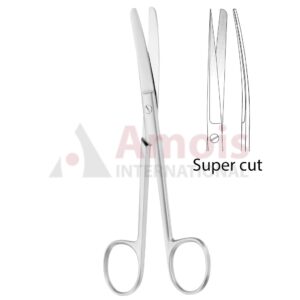 Standard Operating Scissors Delicate Fig 2 Sharp/Blunt Curved 14.5cm (5 3/4") Supercut