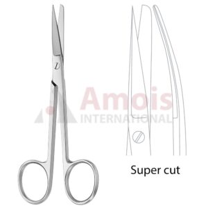 Standard Operating Scissors Delicate Fig 2 Curved 12cm (4 3/4") Supercut