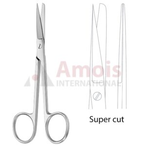 Standard Operating Scissors Delicate 12 Cm Straight Supercut