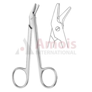 Universal Wire Cutting Scissors Toothed Curved 12cm (4 3/4")