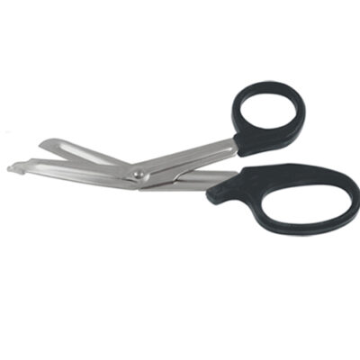 Lister bandage scissors safely removing a hospital dressing