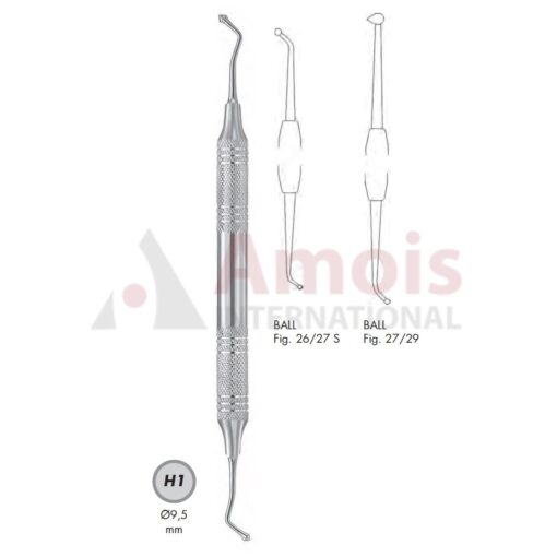 Ball Burnisher Double Ended Extra Light Diameter 10mm Hollow Handle